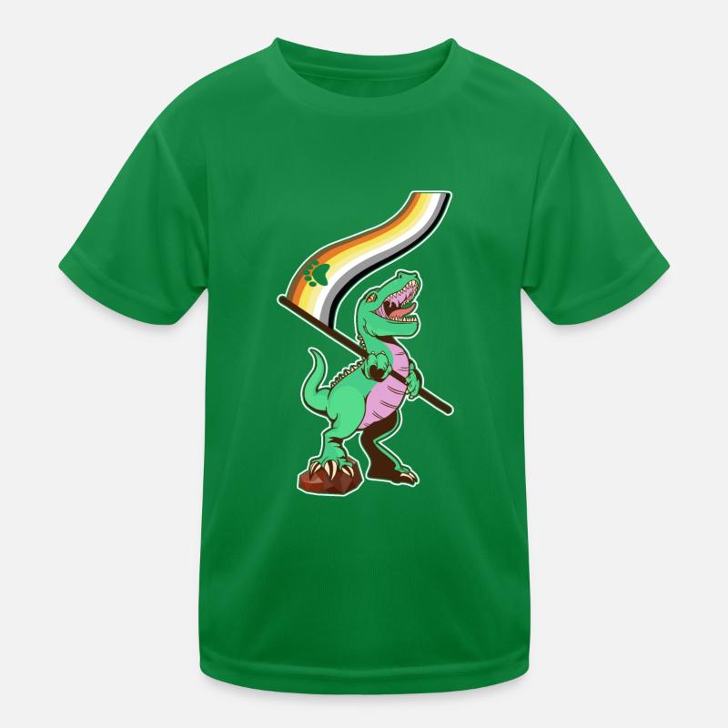 LGBTQ Flag - Dinosaur Bear Kids Functional T-Shirt