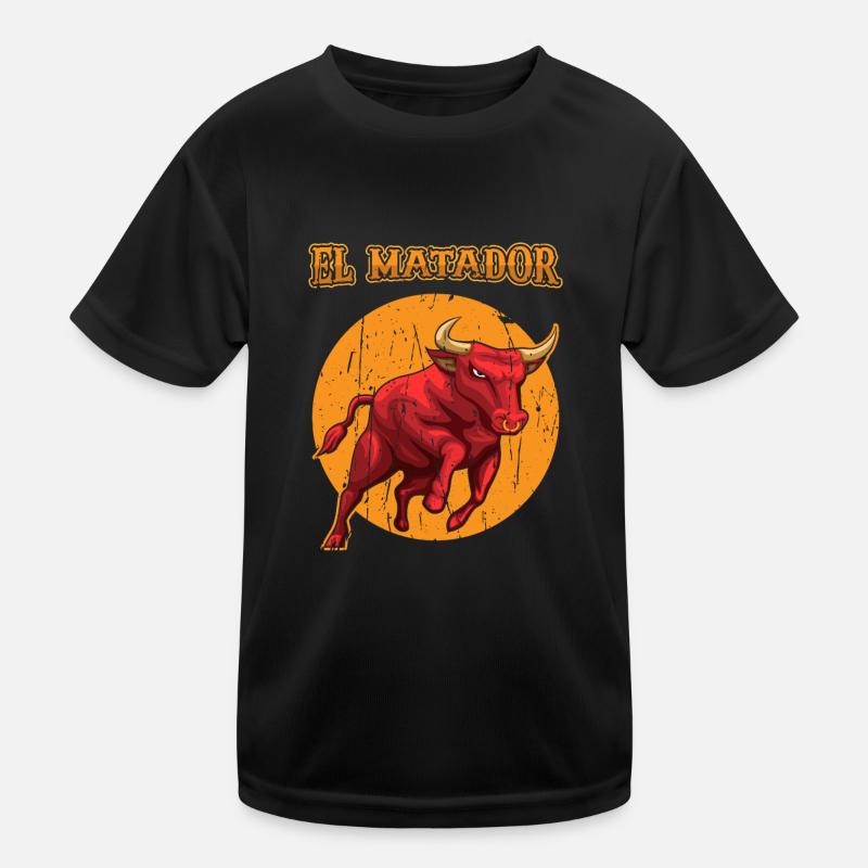 El Matador Stierkampf Stierkämpfer - Spanisch Kinder Funktions-T-Shirt