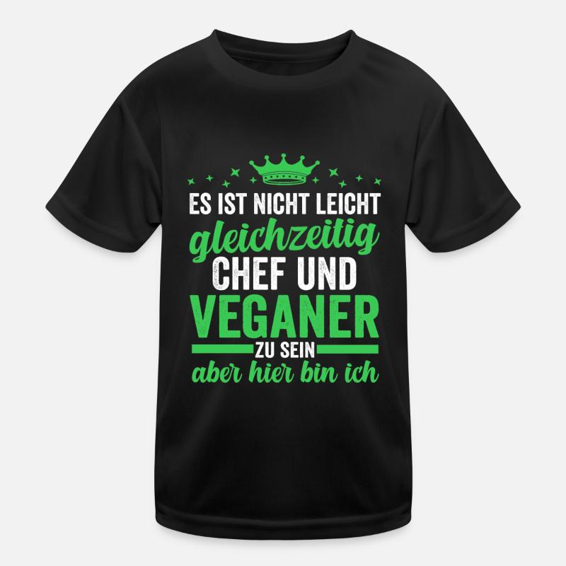 Vegan Vegetarier Veganer Kinder Funktions-T-Shirt