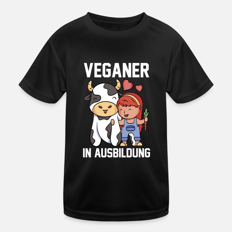 Veganer Vegan Kinder Funktions-T-Shirt
