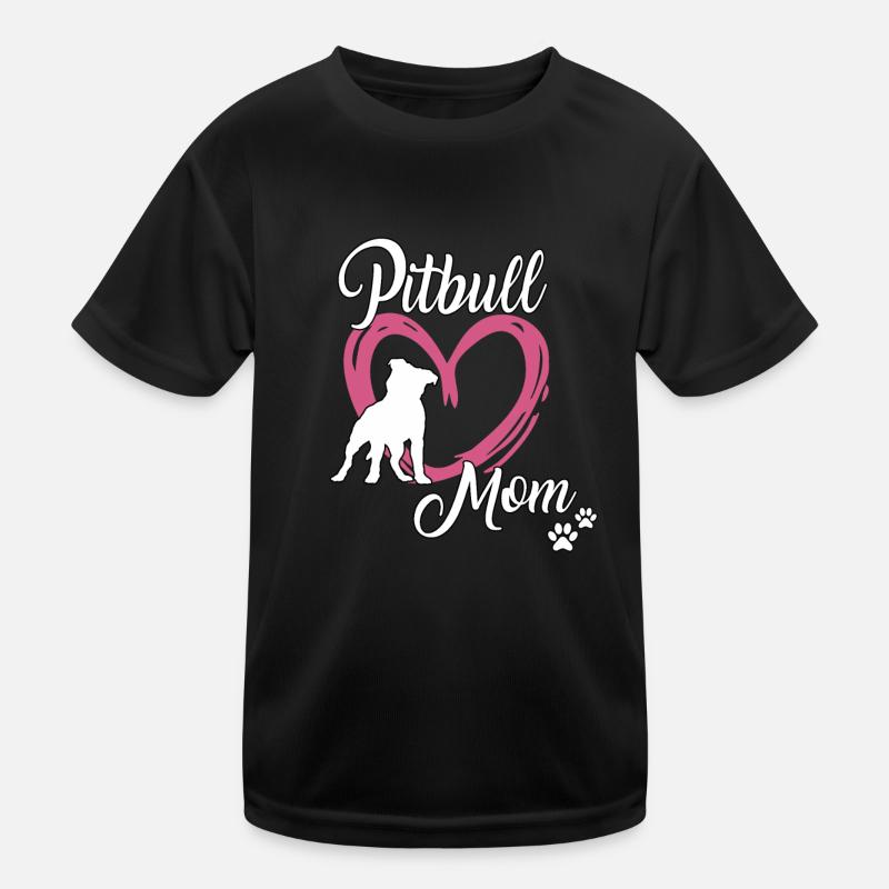 Pitbull Mom Mistress Dog School Pitbull Terrier Kids Functional T-Shirt