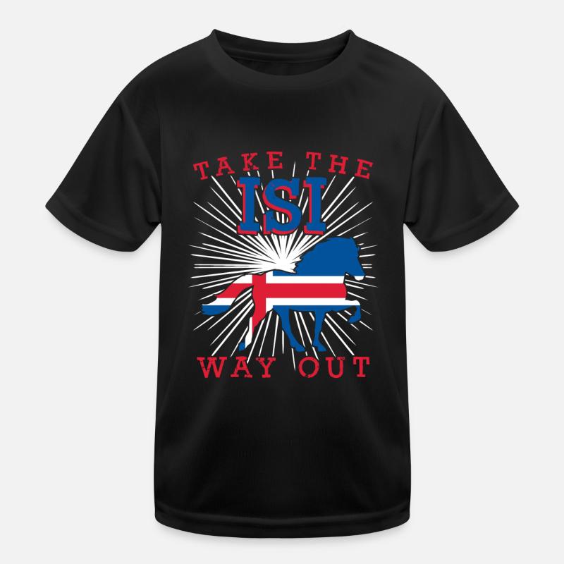 Islandpferd Isländer Reiten Islandpferde Kinder Funktions-T-Shirt