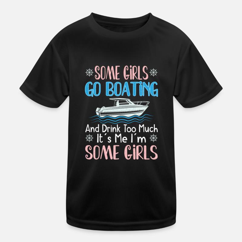 Boating Boat Captain Pontoon Sailor Cruising Kinder Funktions-T-Shirt