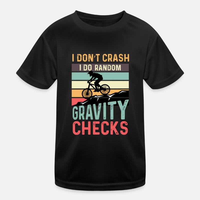 Gravity Tests Motorcycle Poison Kids Functional T-Shirt