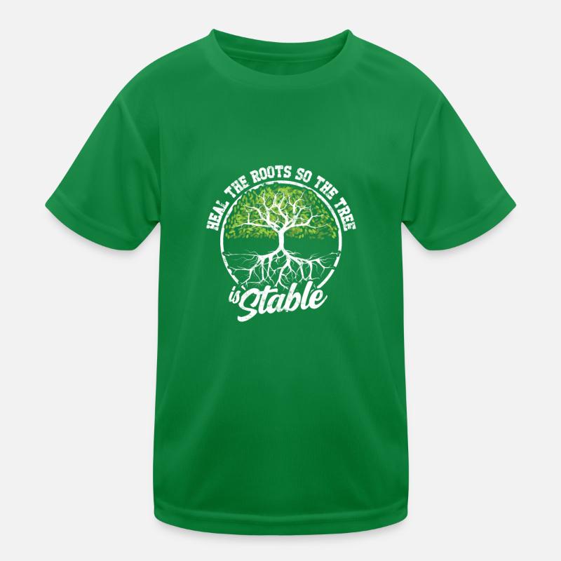 Guérir les racines pour que l’arbre soit stable - Positif T-shirt sport Enfant