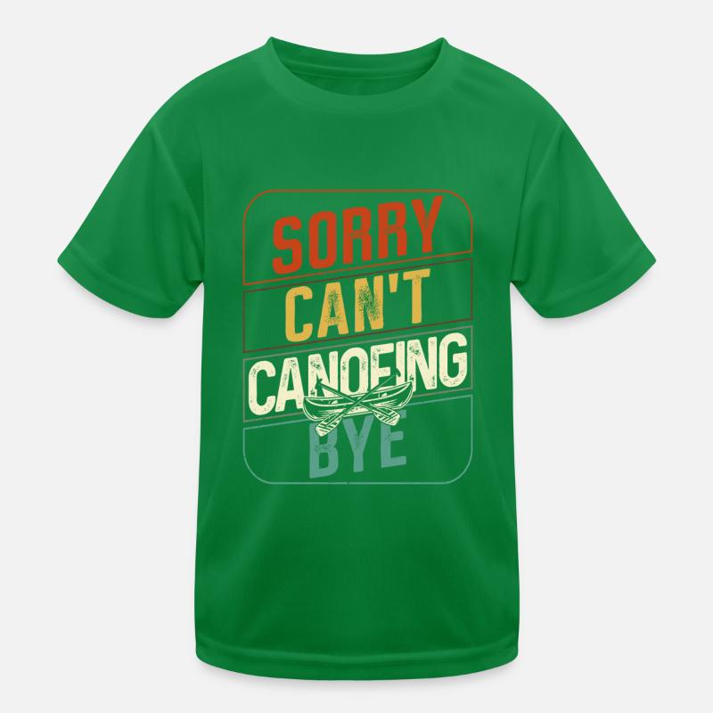 Canoe Canoeing Retro Vintage Sorry Kinder Funktions-T-Shirt