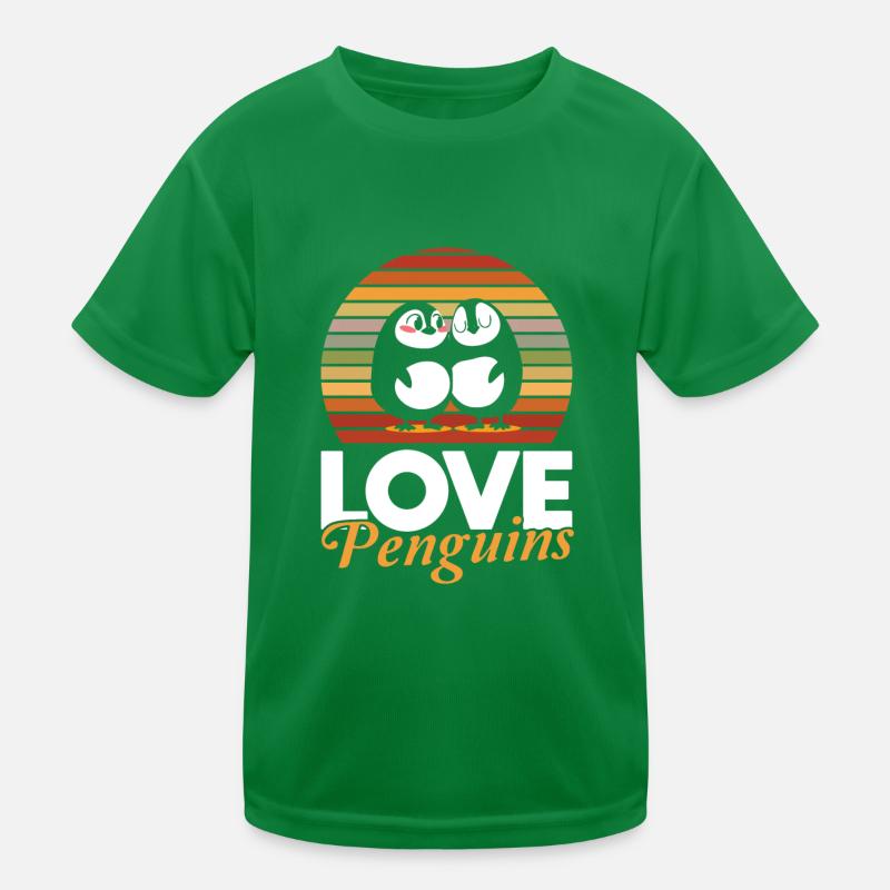 Pinguin-Paar Kinder Funktions-T-Shirt