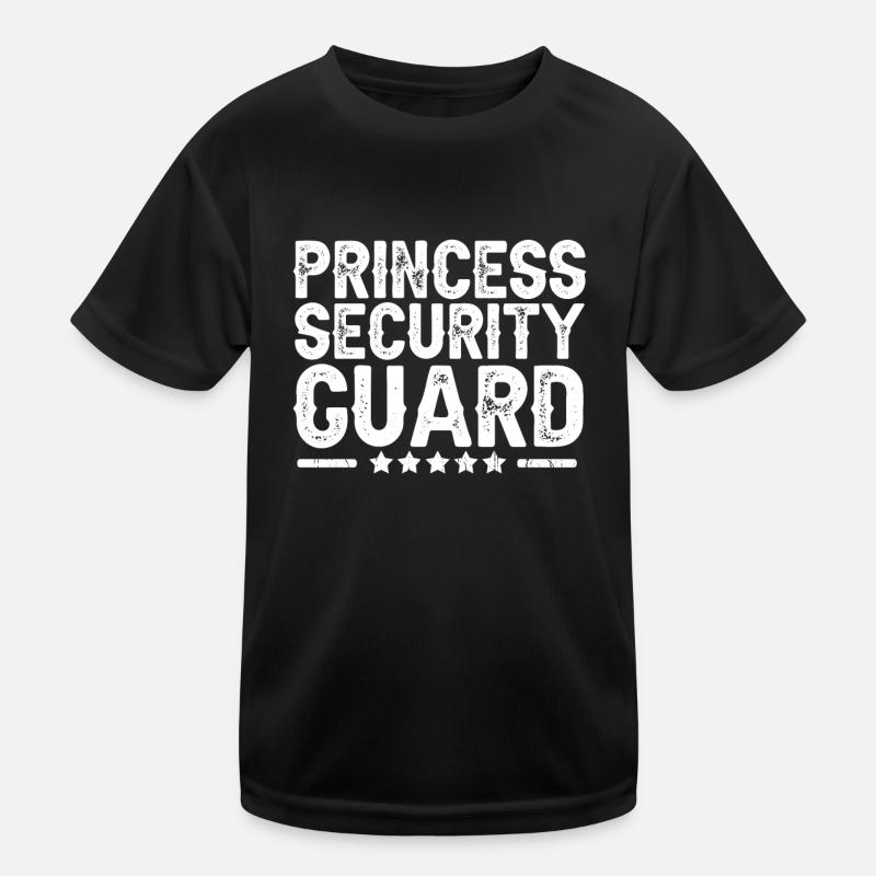Security Wachmann Sicherheitsdienst Kinder Funktions-T-Shirt