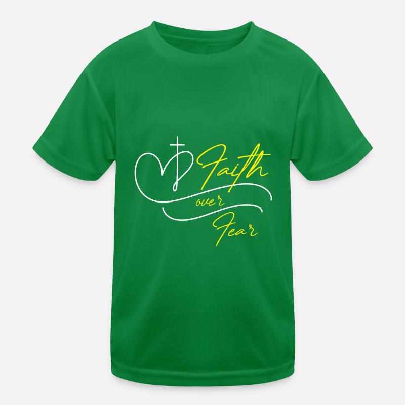 La foi sur la peur T-shirt sport Enfant