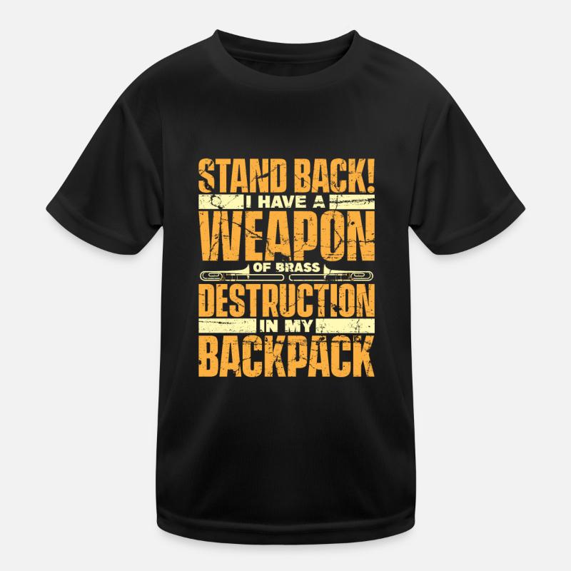 Posaune Kinder Funktions-T-Shirt