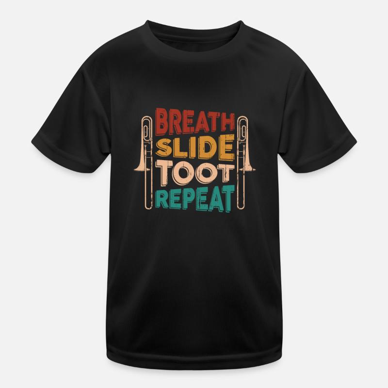 Posaune Kinder Funktions-T-Shirt