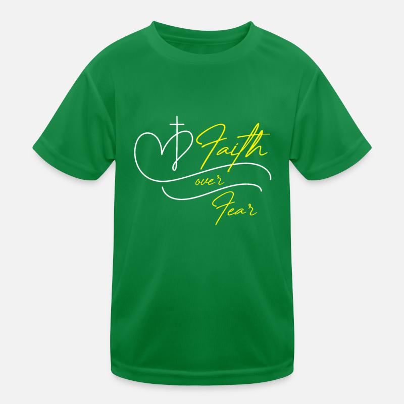 La foi sur la peur T-shirt sport Enfant