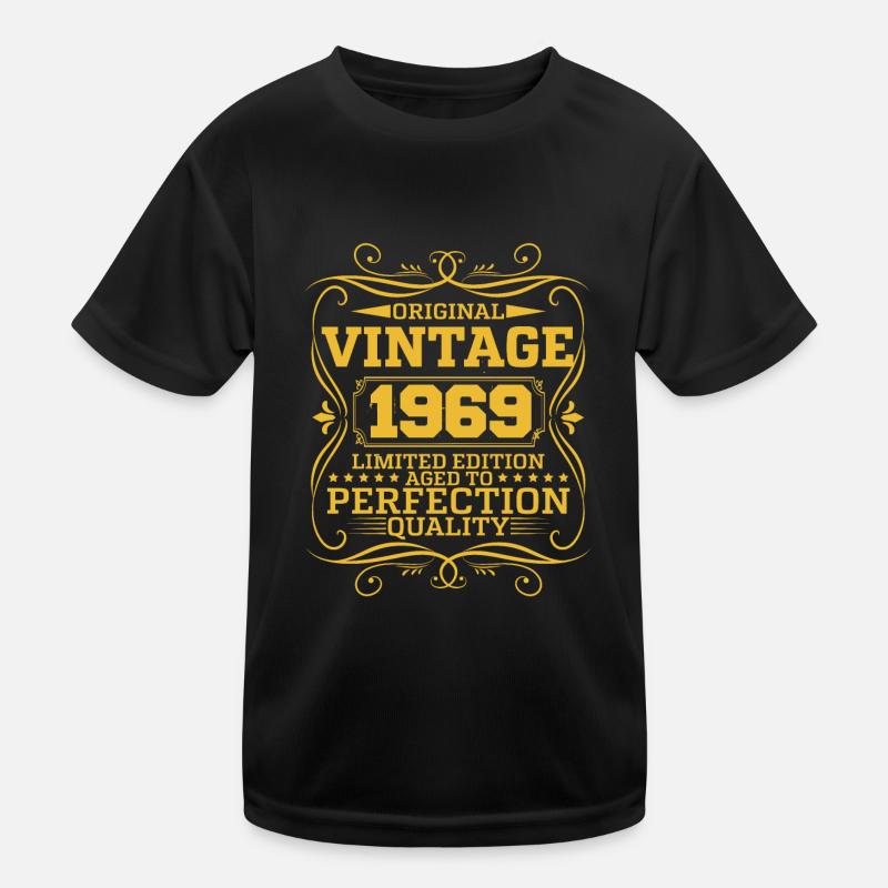 Vintage 1969 Édition Limitée Originale T-shirt sport Enfant