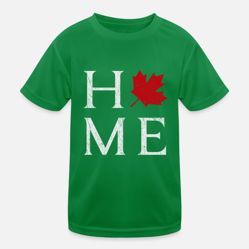 Maple Leaf Home Canada Proud Canadian Canada Day Kids Functional T-Shirt
