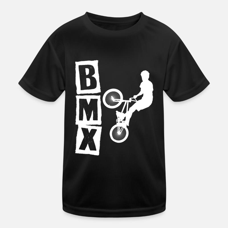 BMX Rennrad Radfahrer Trick Kinder Funktions-T-Shirt