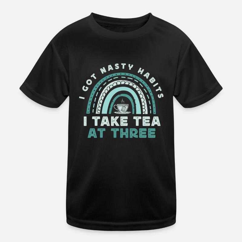 Teeliebhaber, Teetrinker, Teezeit Kinder Funktions-T-Shirt