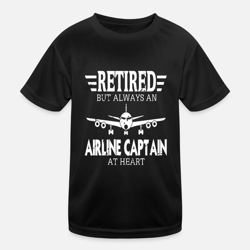 Retraité mais toujours un commandant d’avion dans l’âme T-shirt sport Enfant