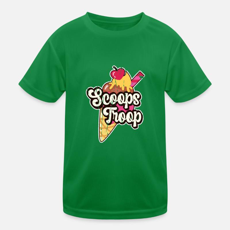 Scoops Troop -Bunte süße Kuchen Pudding Dessert Kinder Funktions-T-Shirt