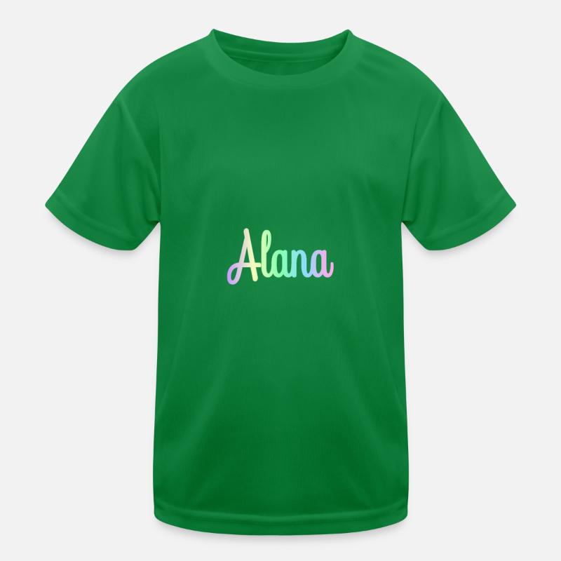 ALANA Rainbow Cursive minimaliste T-shirt sport Enfant