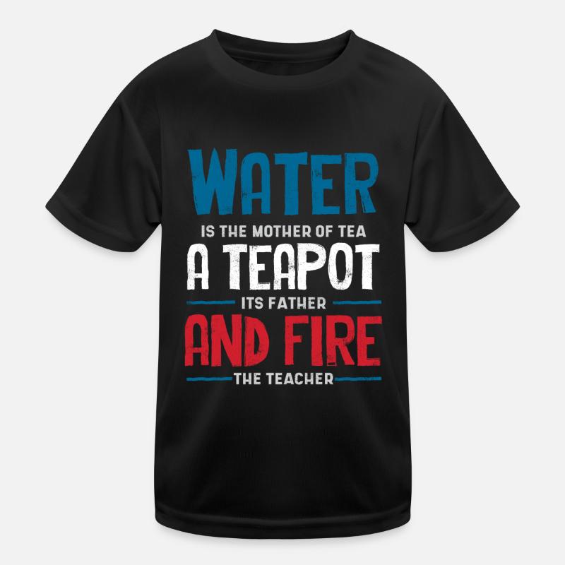 Teeliebhaber, Teetrinker, Tee, Teezeit Kinder Funktions-T-Shirt