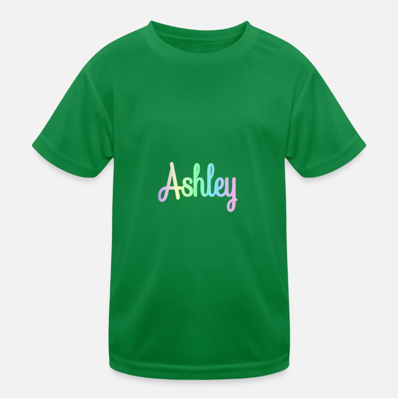 ABIGAIL Rainbow Minimalist Cursive Kids Functional T-Shirt