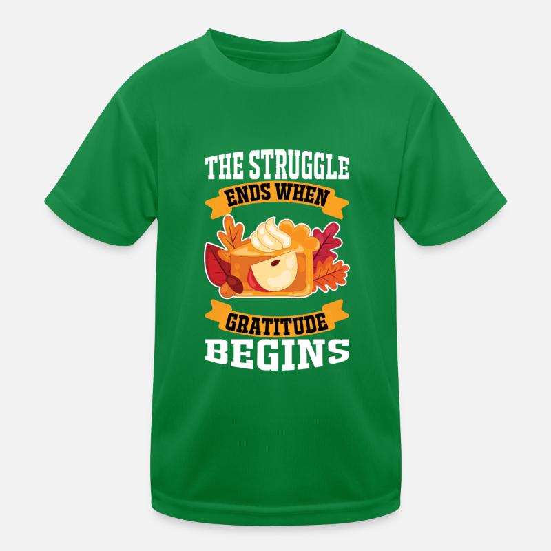 La lutte se termine quand la gratitude commence T-shirt sport Enfant