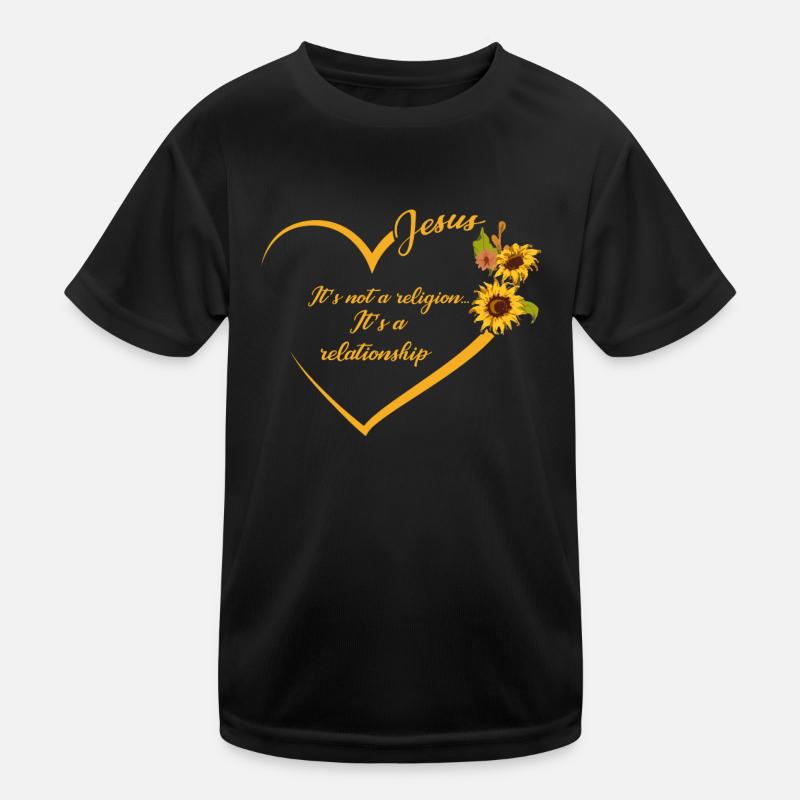 Jesus, it's not a religion It's a relationship Kids Functional T-Shirt