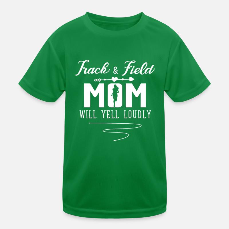 Leichtathletik-Mama, Wird Laut Schreien Kinder Funktions-T-Shirt