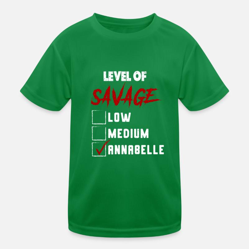 Niveau de Sauvage : ANNABELLE Coche Nouveauté Custo T-shirt sport Enfant