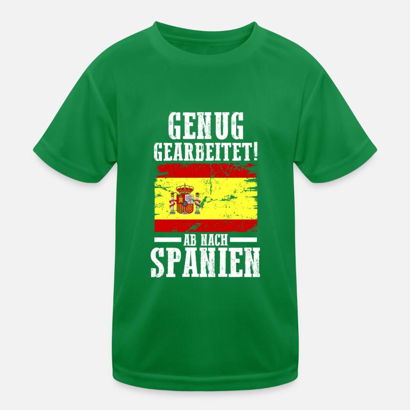 Espana Urlaub Spanier Spanien Kinder Funktions-T-Shirt