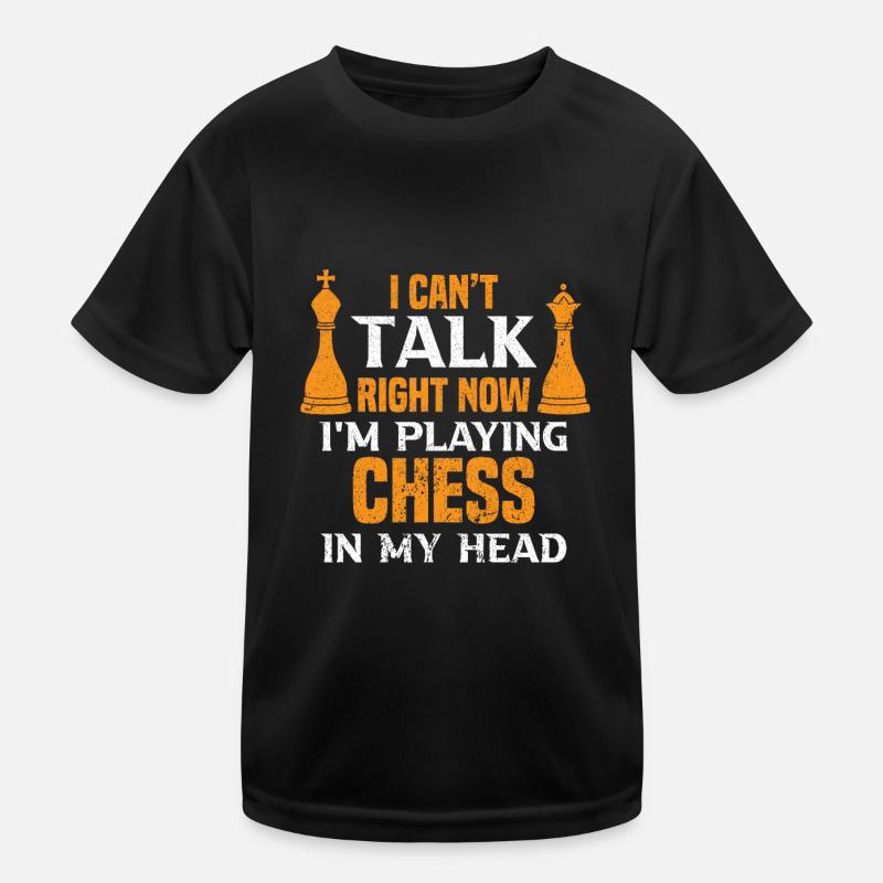 Chess Sachspieler Chessboard Checkmate King Kids Functional T-Shirt