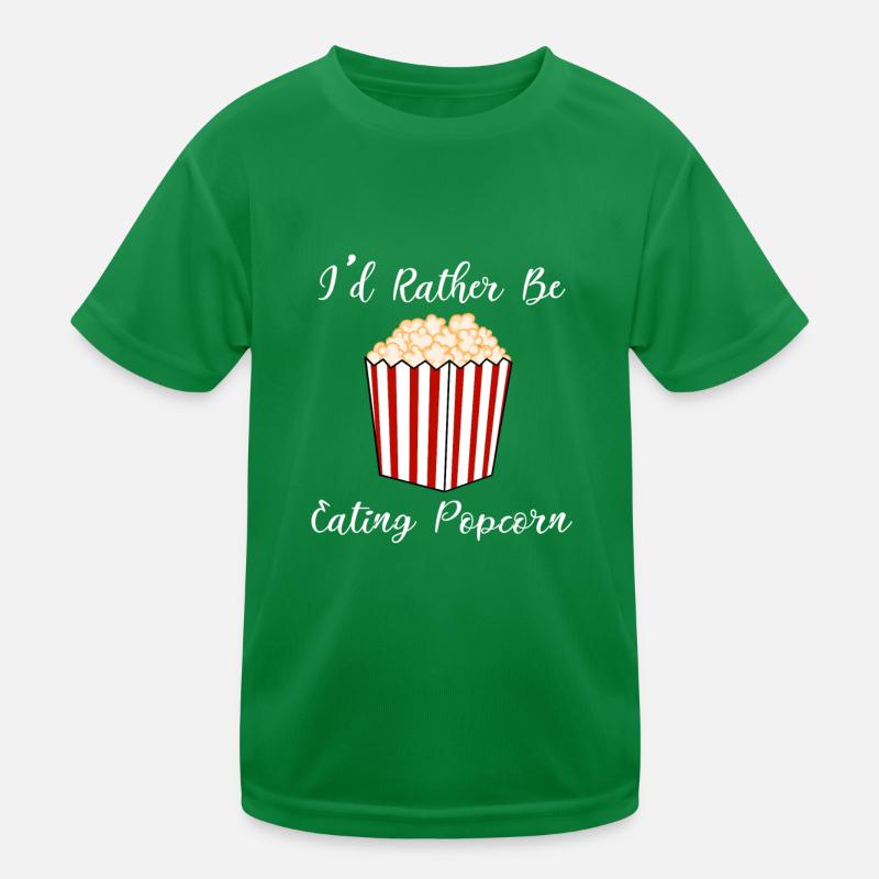Popcorn essen Ironisches Sprichwort Popcornkoch Kinder Funktions-T-Shirt