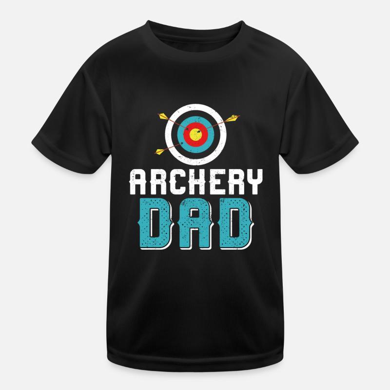 Archery Bow Archer Dad Father Kinder Funktions-T-Shirt
