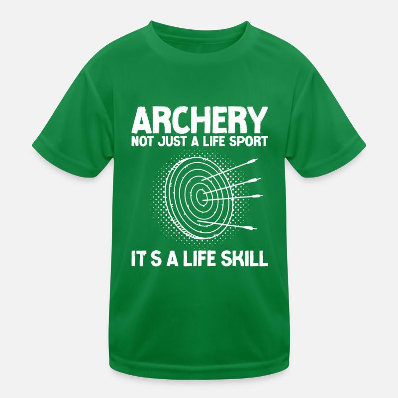 Archery Bow Archer Vintage Target Kids Functional T-Shirt