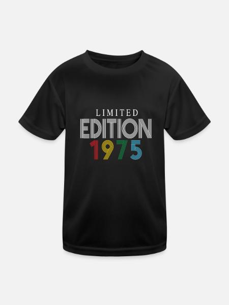 Édition limitée 1975 - T-shirt sport Enfant - noir - Devant
