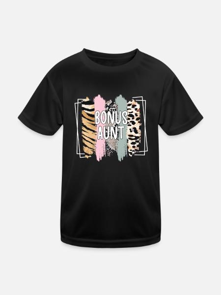 Fier Bonus Tante Meilleur Cadeau Belle-Tante - T-shirt sport Enfant - noir - Devant