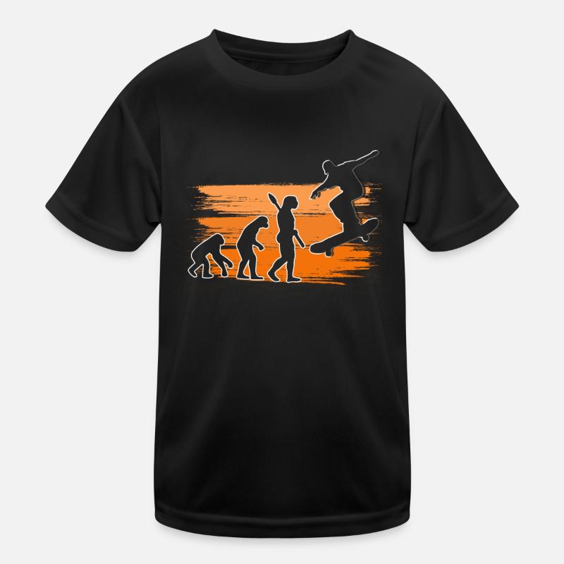 Patinage Planche Skate Skater Évolution du Skateboard T-shirt sport Enfant