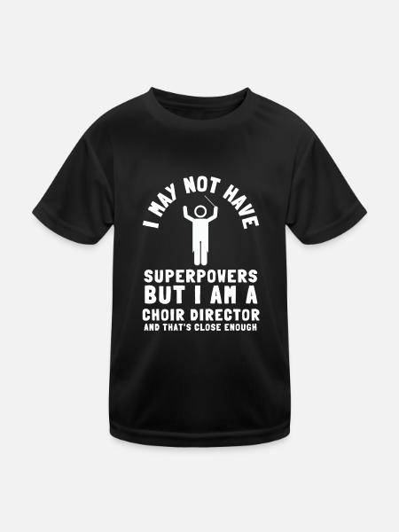 Choir Director Band Director And Choir Teacher - Kinder Funktions-T-Shirt - Schwarz - Vorne