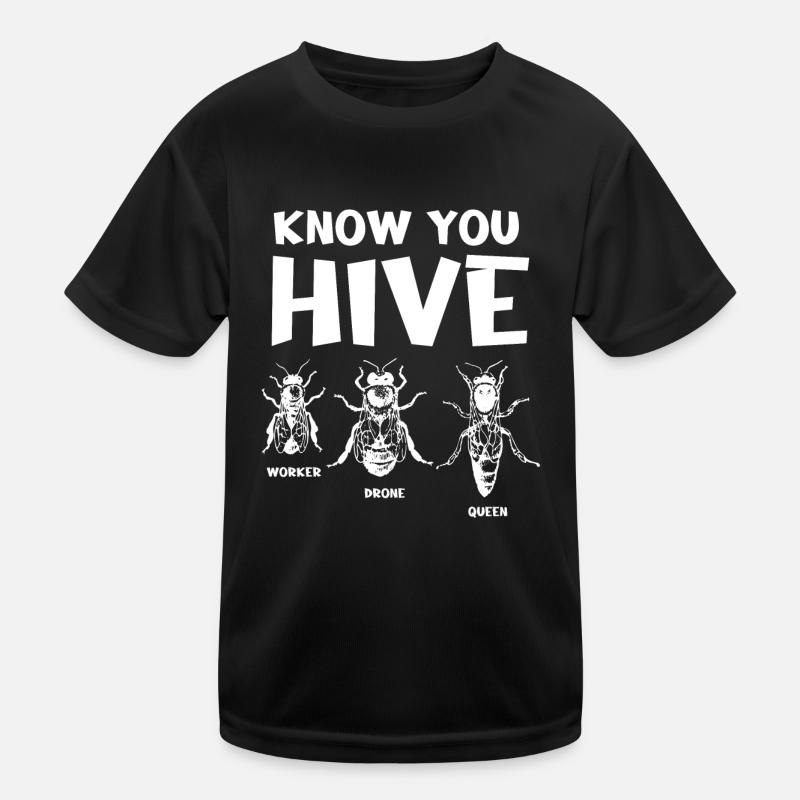 Wesentlicher Arbeiter, Biene, Imker, Wabe Kinder Funktions-T-Shirt