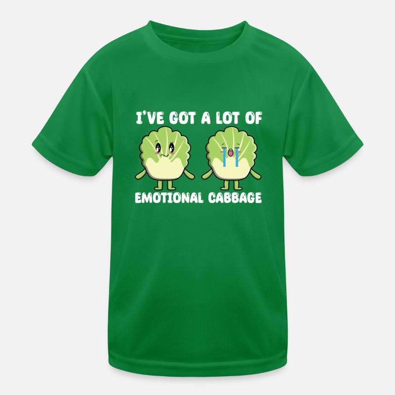 Funny Cabbage Gift Kids Functional T-Shirt