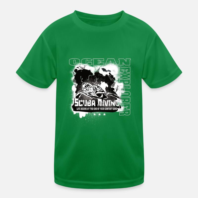 Ocean Explorer Plongée sous-marine Turtle Reef T-shirt sport Enfant