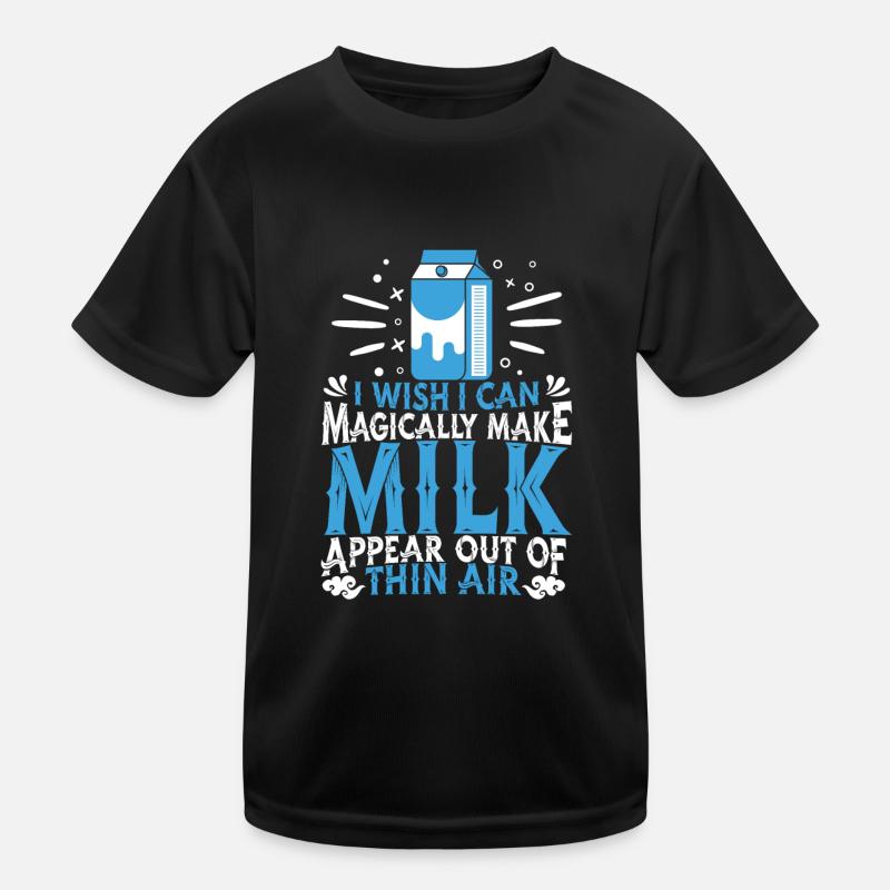 Milch Kuh Milchbauer Kinder Funktions-T-Shirt