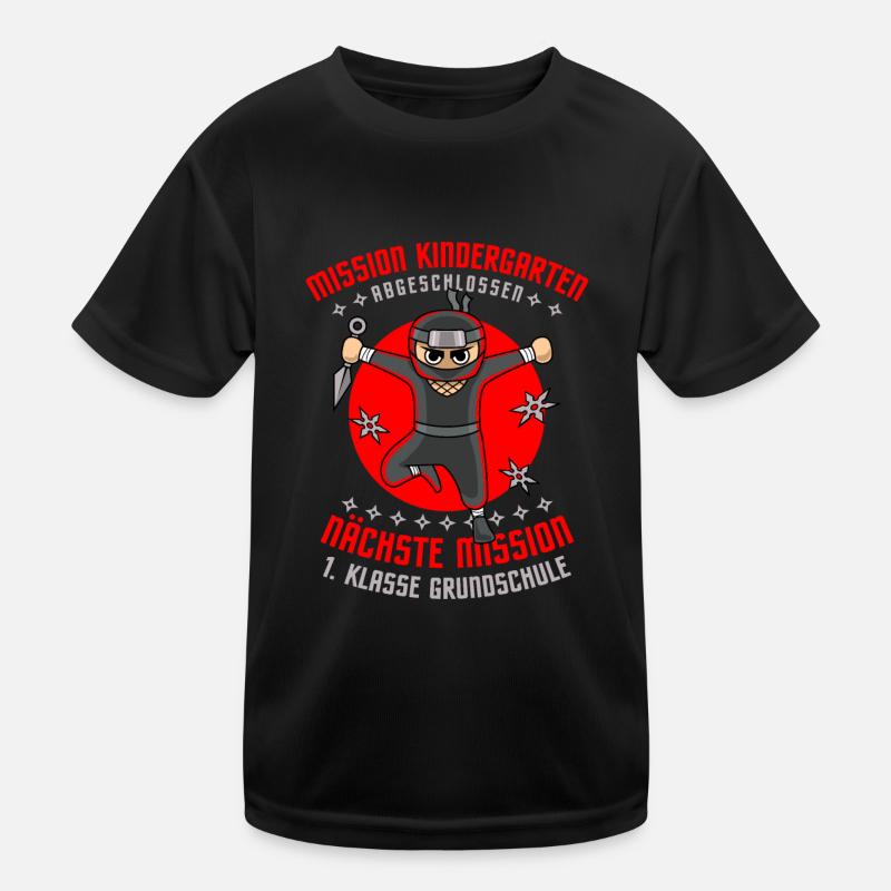 Schulanfang Einschulung 1 Klasse Grundschule Kinder Funktions-T-Shirt