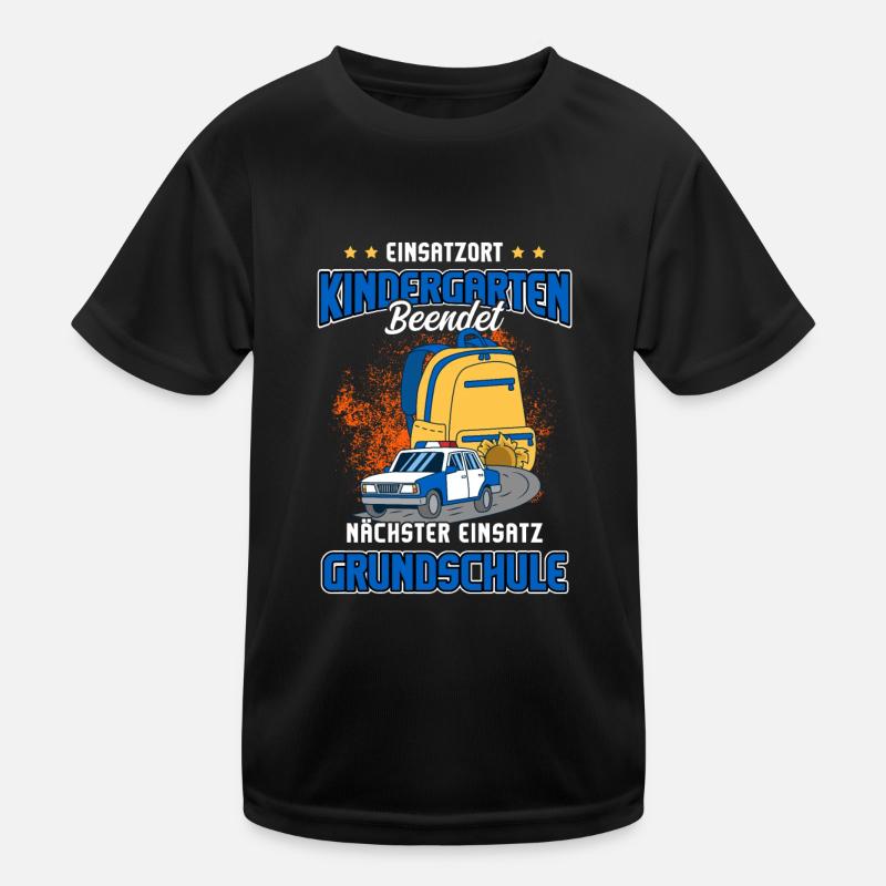 Schulanfang Einschulung 1 Klasse Grundschule Kinder Funktions-T-Shirt