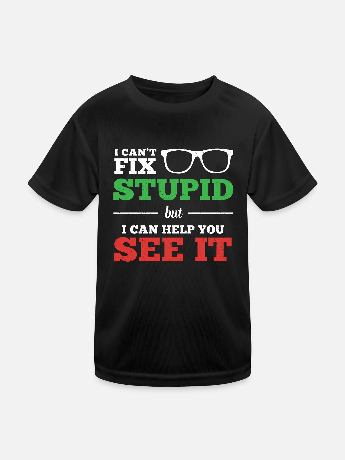 Optometrist Optometry Ophthalmologist - Kids Functional T-Shirt - black - Front