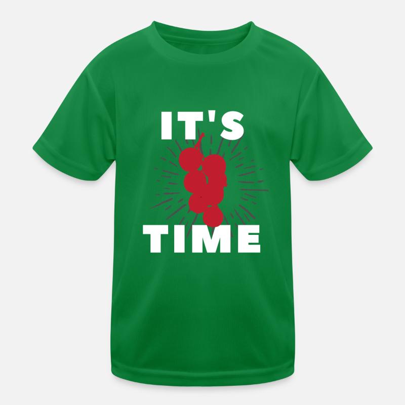 It's redcurrant time Kinder Funktions-T-Shirt