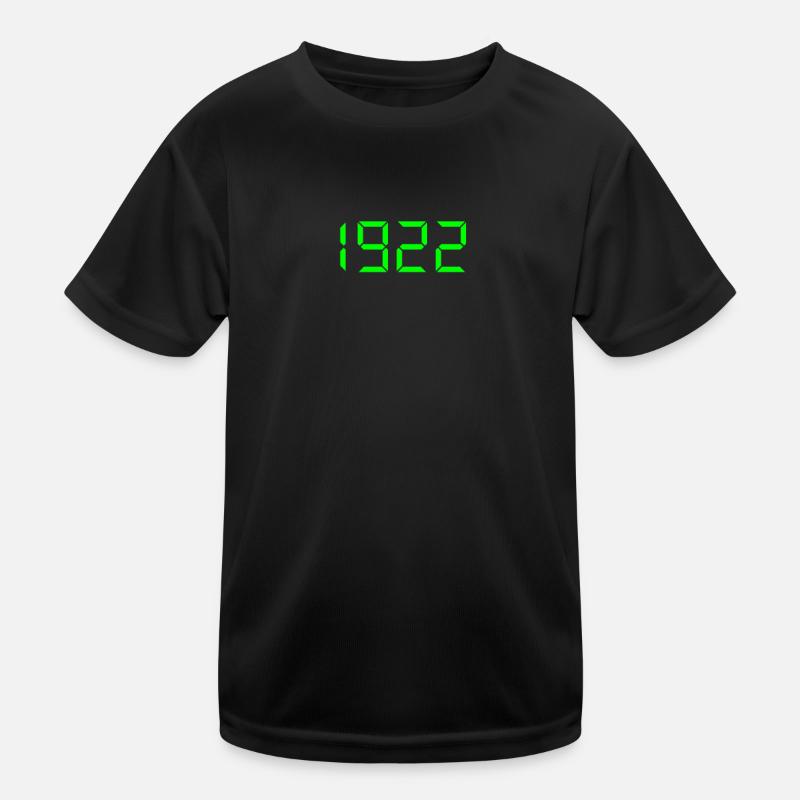 1922 Digital Clock One Thousand Nine Hundred Twent Kinder Funktions-T-Shirt