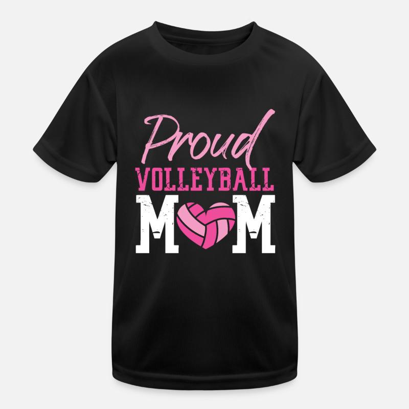 Joueuse de volleyball Équipe Maman Mère T-shirt sport Enfant