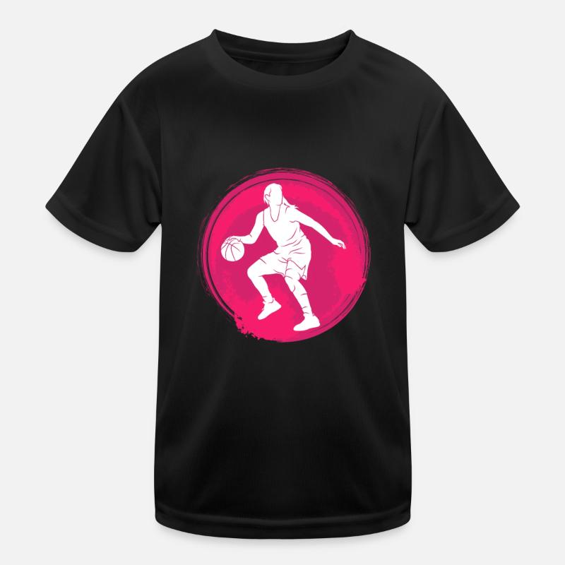 Damen Basketball Kinder Funktions-T-Shirt