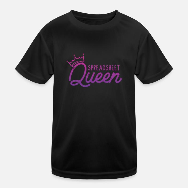 Spreadsheet Queen - Datencode Kinder Funktions-T-Shirt